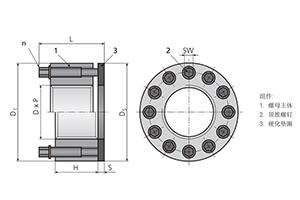 4.ECY 螺母型预紧器高强度